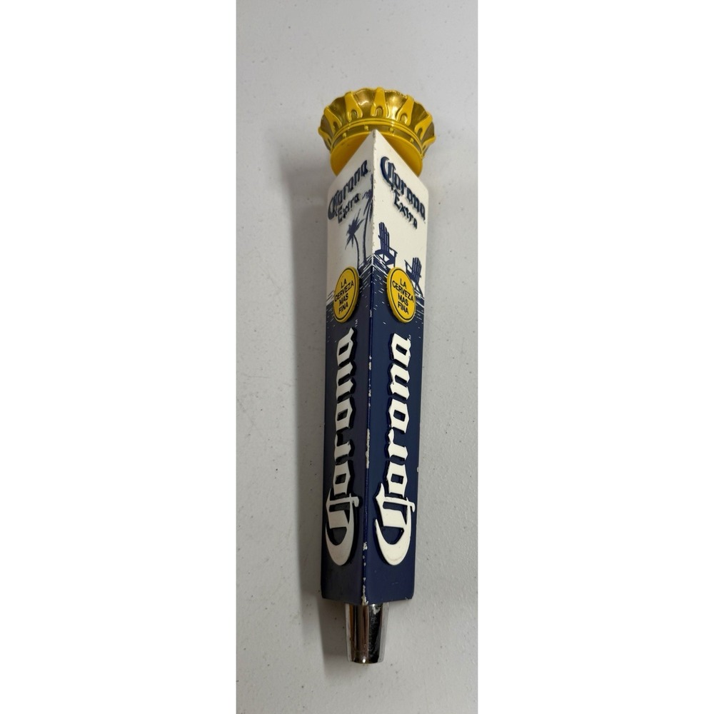 Corona Extra Beer Tap Handle Gold Crown Topper Keg 12" 3D